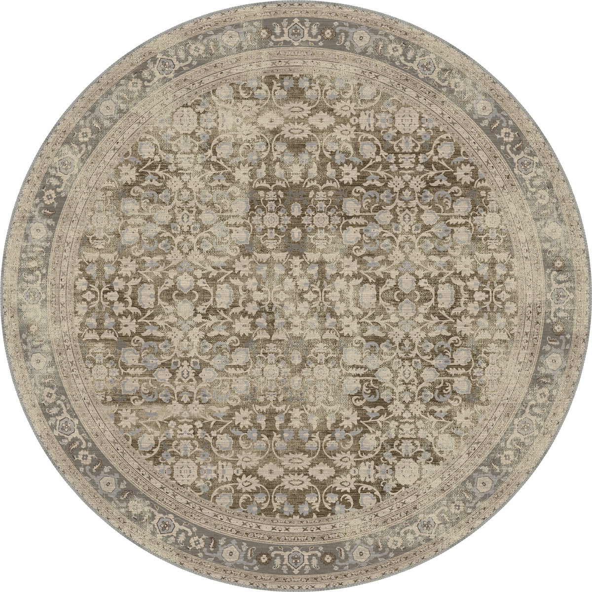 Sara Taupe Farmhouse Rug