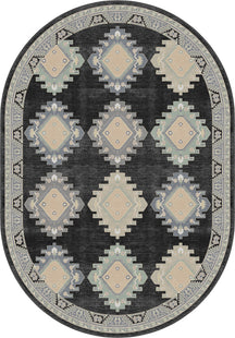 Taos Charcoal Navajo Inspired Rug