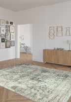 Ethan Green Erased Rug