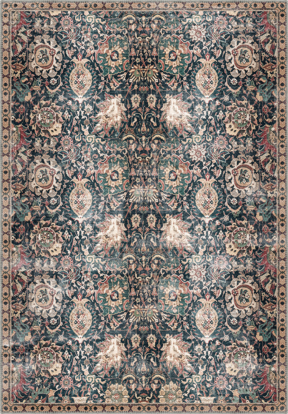 Artemis Colourful Washable Persian Rug | Rugette