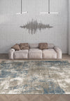 Azure Abstract Neutral Rug