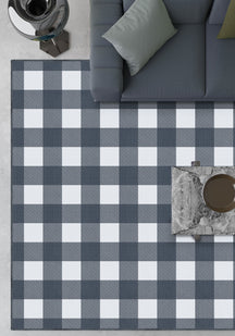 Jove Checkered Navy Rug