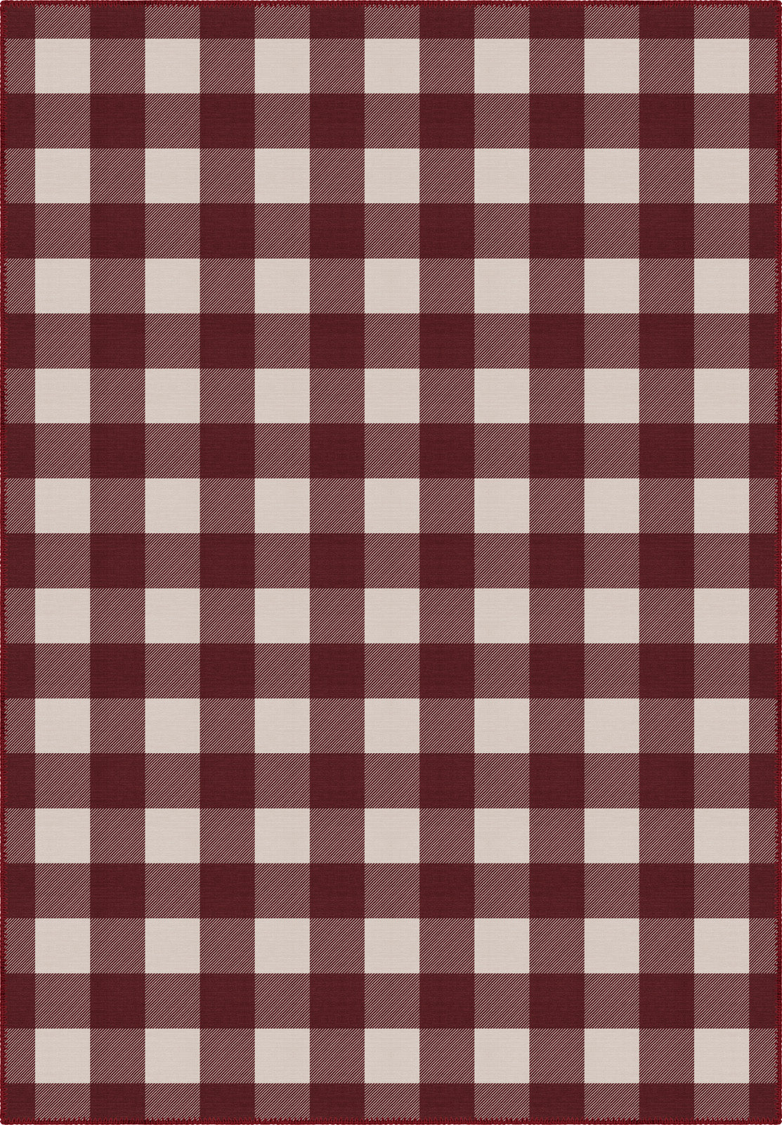 Jove Checkered Red Rug