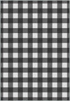 Jove Checkered Black and White Rug