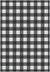 Jove Checkered Black and White Rug