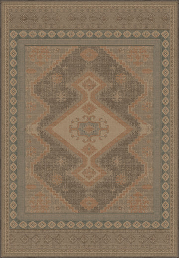 Magnus Brown Medallion Rug