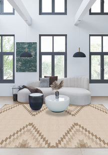 Cadmus Geometric Light Brown Rug