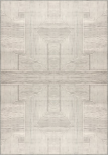 Theron Geometric Beige Rug