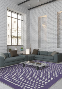 Thalia Geometric Purple Rug