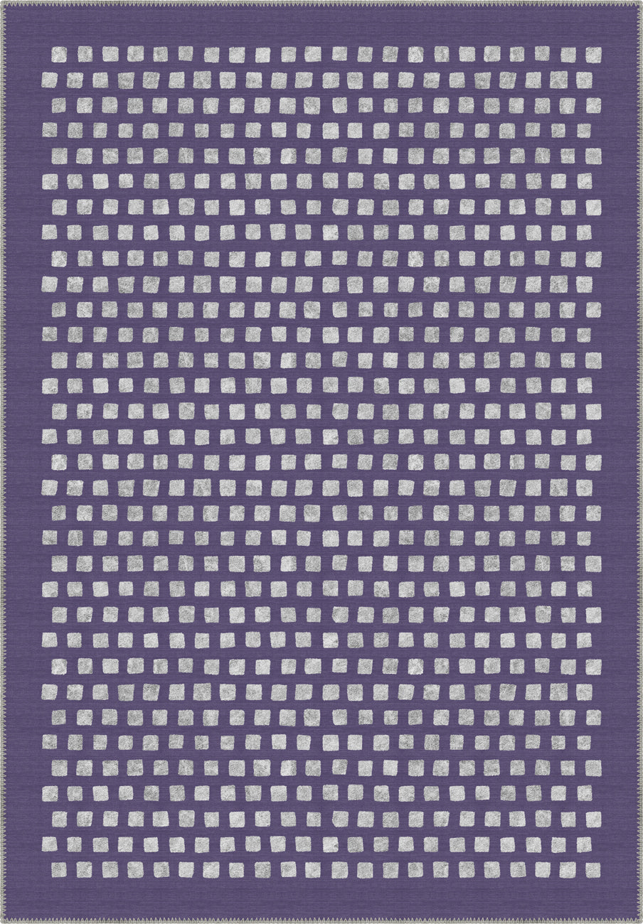 Thalia Geometric Purple Rug