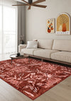 Liora Floral Red Rug