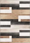 Nerissa Geometric Brown Rug