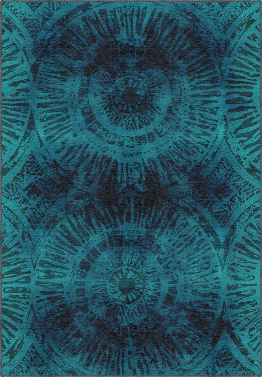 Darielle Teal Boho Rug