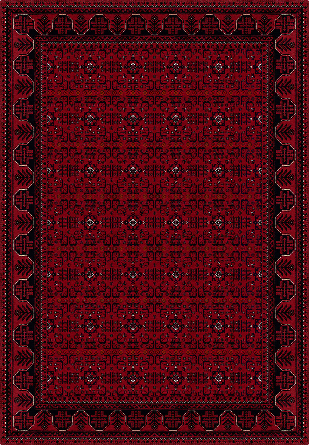 Anya Washable Afghan Rug | Rugette