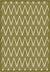 Siena Chevron Green Rug