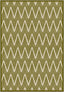 Siena Chevron Green Rug