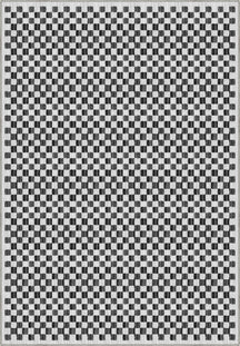 Ophelia Black and White Checkered Rug
