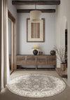 Leonie Washable Brown Vintage Rug