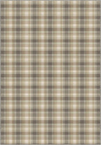 Odette Beige Plaid Rug