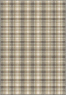 Odette Beige Plaid Rug