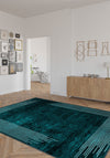 Ayden Teal Washable Rug