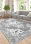 Adrian Grey Medallion Rug