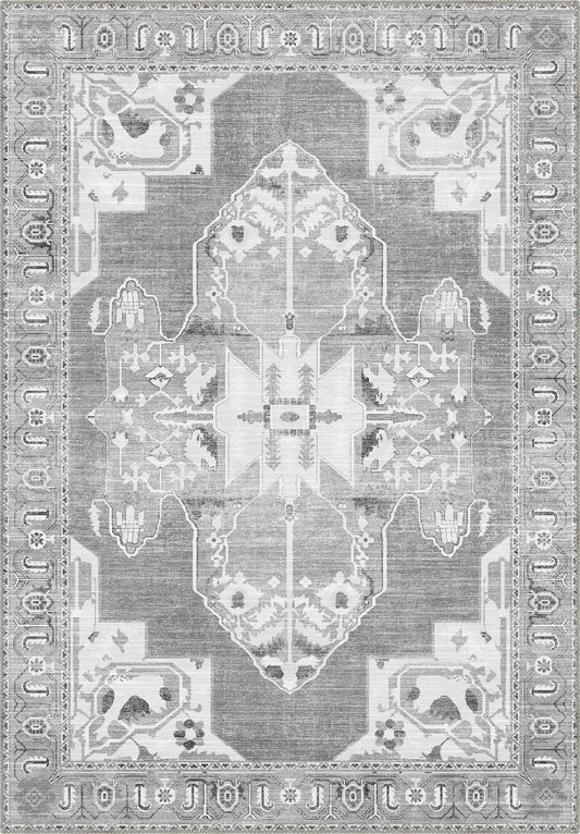 Adrian Grey Medallion Rug