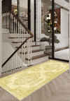 Adrian Yellow Oriental Washable Rug