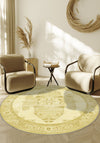 Adrian Yellow Oriental Washable Rug