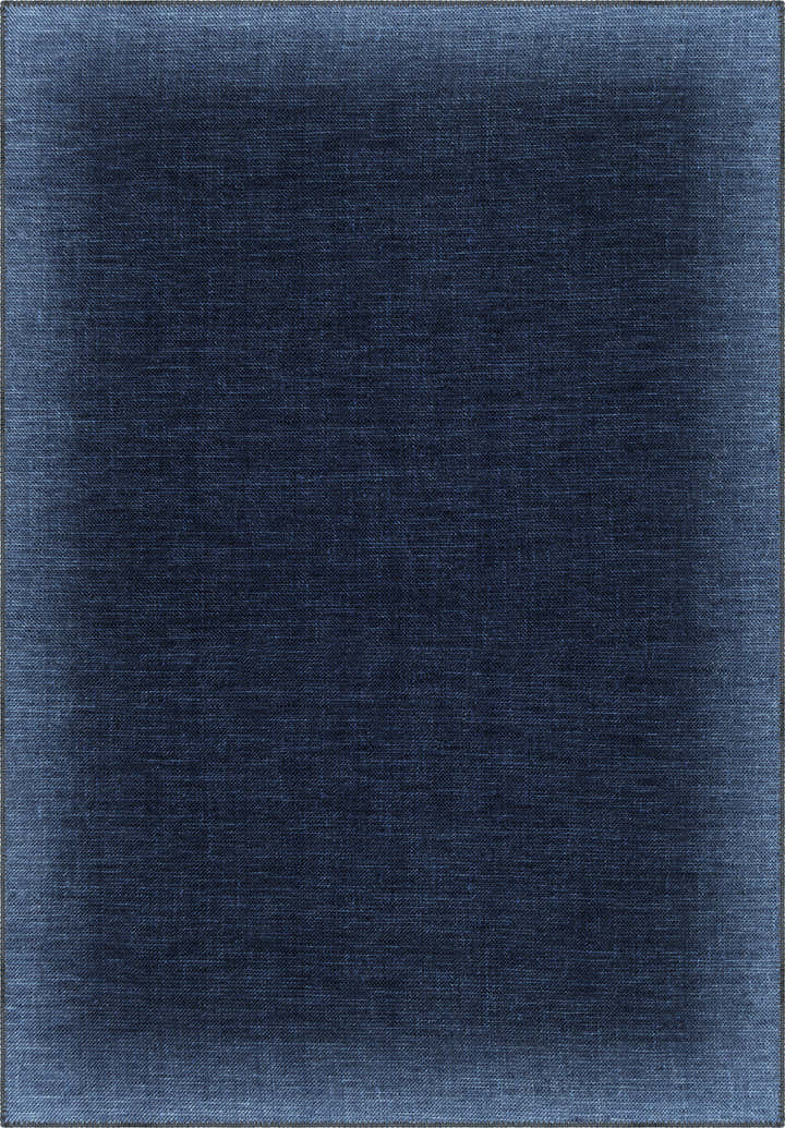 Madison Bordered Navy Blue Rug