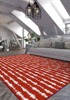 Penelope Red Striped Rug