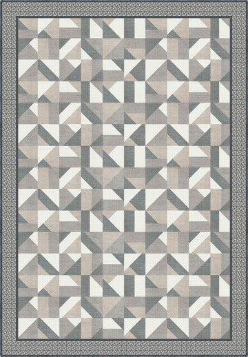 Brooke Geometric Grey Rug