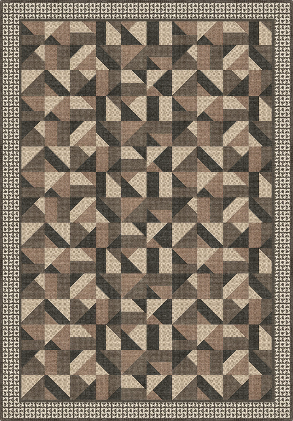 Brooke Brown Geometric Rug