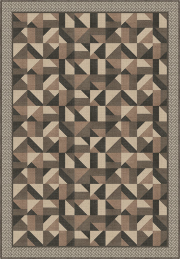 Brooke Brown Geometric Rug