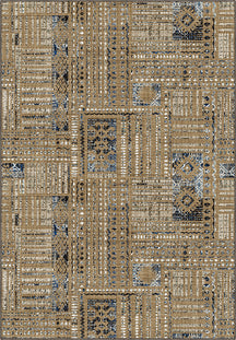 Nora Abstract Brown Modern Rug