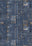 Nora Blue Abstract Washable Rug