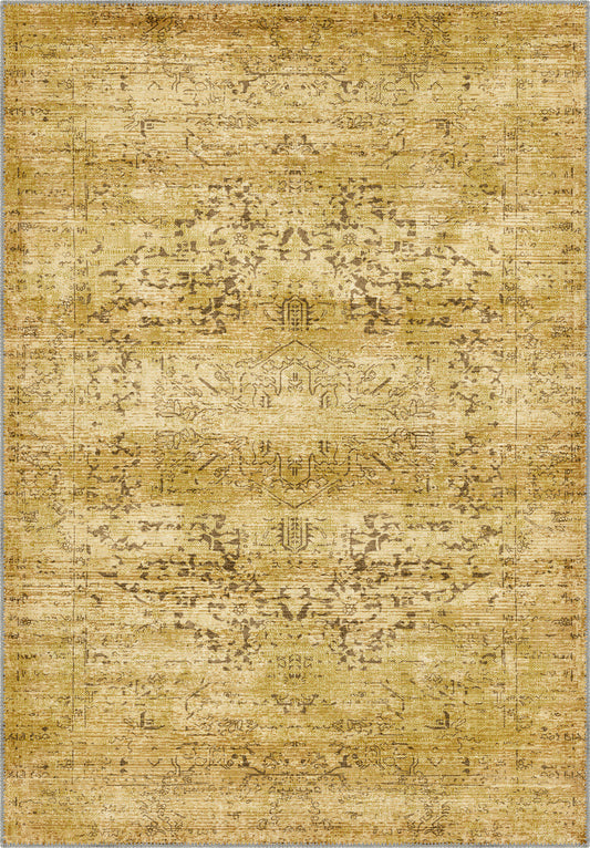 Hudson Yellow Medallion Rug