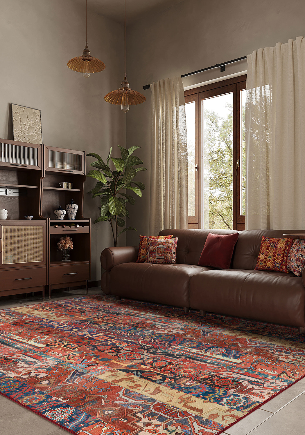 Hawke Patchwork Washable Rug