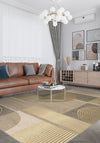 Peyton Gold Geometric Rug