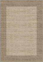 Savannah Bordered Brown Rug