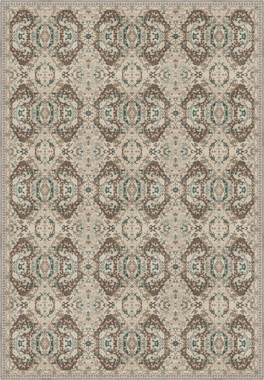 Lysandra Medallion Beige Rug