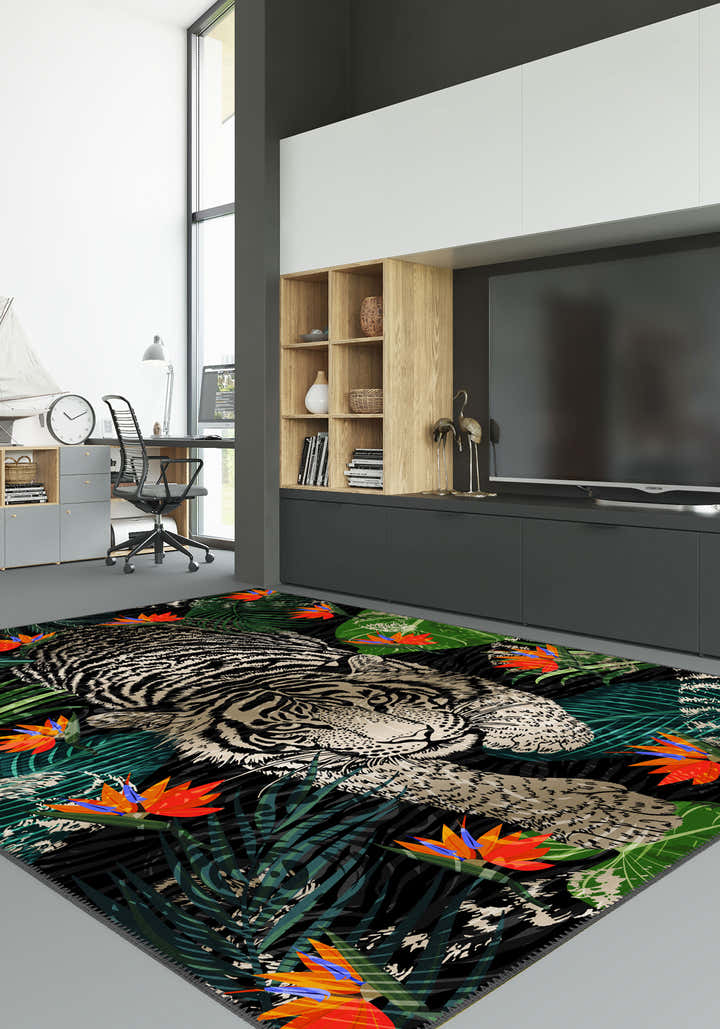 Nendei Wild Tiger Rug