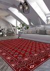 Kael Red Boho Rug