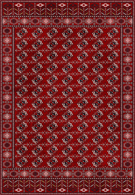 Kael Red Boho Rug