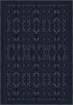 Aveline Deep Navy Damask Rug