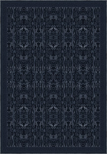 Aveline Deep Navy Damask Rug