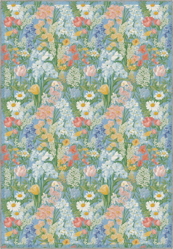 Spring Floral Rugs Spring Garden Floral Rug | Rugette Washable Rug