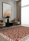 Alder Floral Terracotta Rug