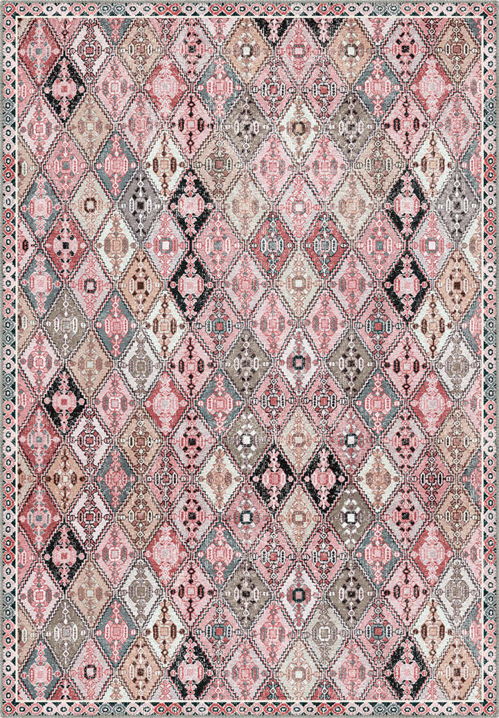 Romilly Pink Tribal Kilim Rug