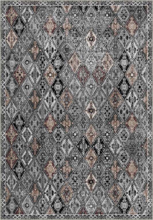 Romilly Black and White Persian Rug
